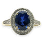 NZGD | 10ct Gold MICHAEL HILL Blue Aurora Ring Valuation $1,200