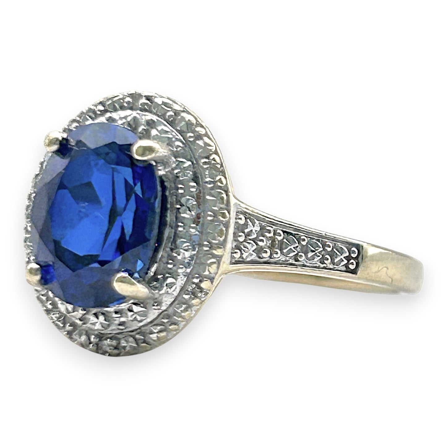 NZGD | 10ct Gold MICHAEL HILL Blue Aurora Ring Valuation $1,200