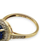 NZGD | 10ct Gold MICHAEL HILL Blue Aurora Ring Valuation $1,200