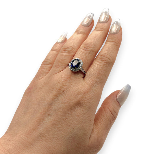 NZGD | 10ct Gold MICHAEL HILL Blue Aurora Ring Valuation $1,200