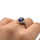 NZGD | 10ct Gold MICHAEL HILL Blue Aurora Ring Valuation $1,200
