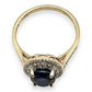 NZGD | 10ct Gold MICHAEL HILL Blue Aurora Ring Valuation $1,200