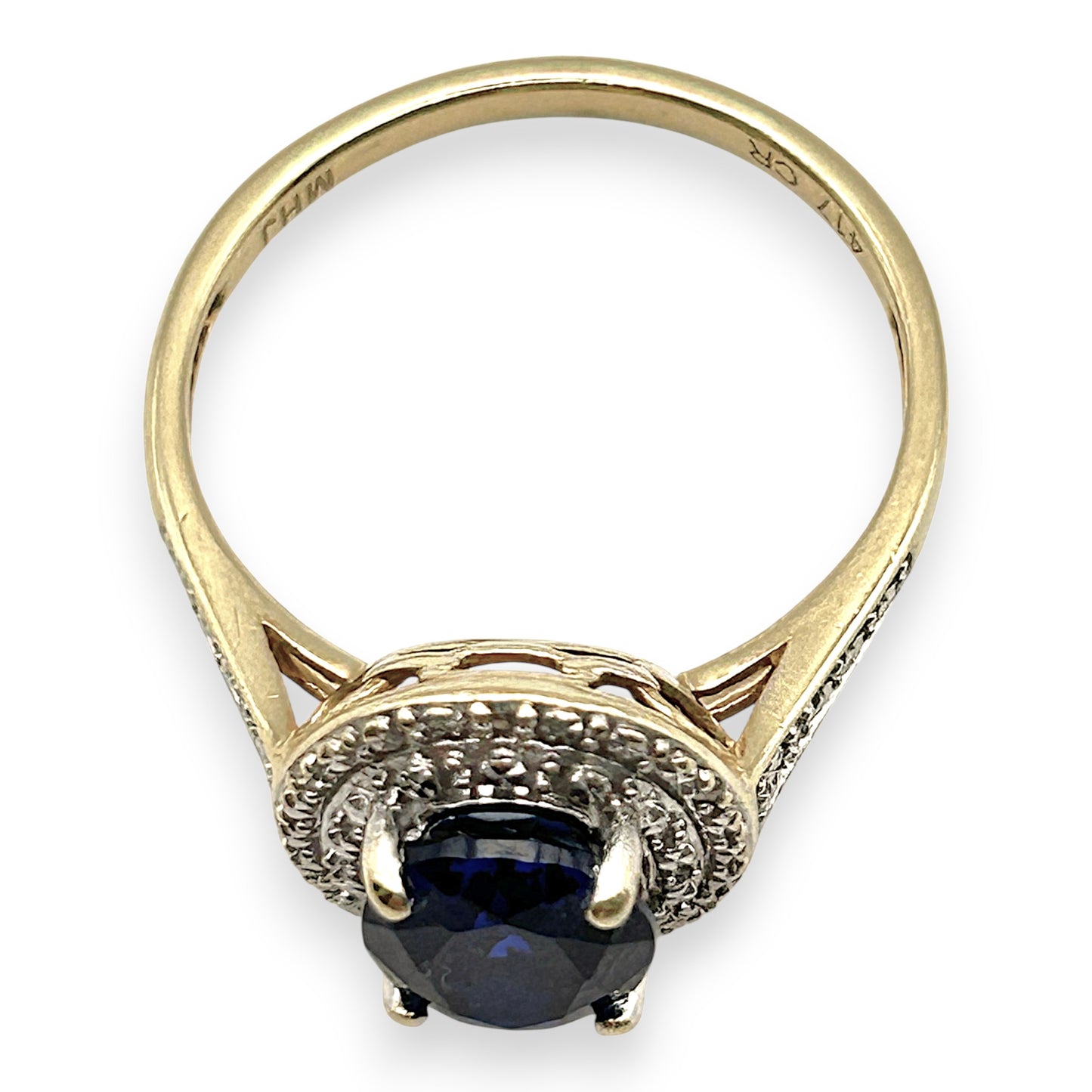 NZGD | 10ct Gold MICHAEL HILL Blue Aurora Ring Valuation $1,200