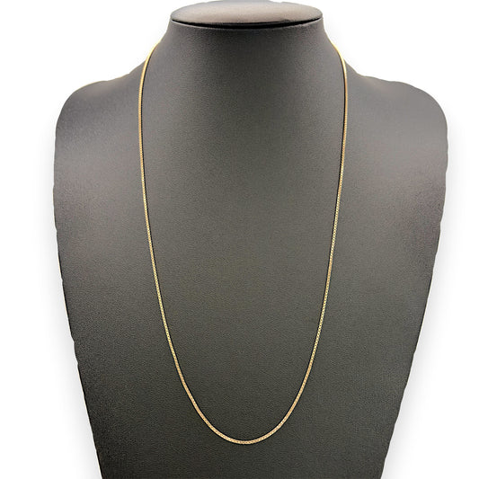 NZGD | 9ct Gold Italian Classic Box Chain 60 cm