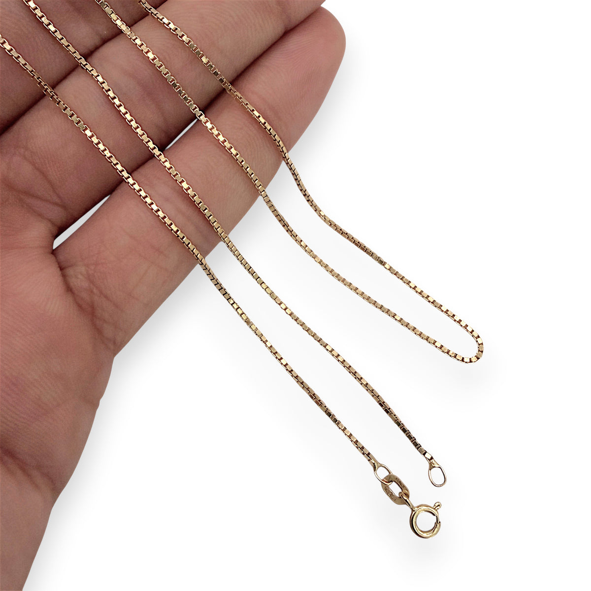 NZGD | 9ct Gold Italian Classic Box Chain 60 cm