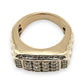 NZGD | 10ct Y/W Gold  Imperial Two‑Tone Diamond Signet Ring Valuation $5,000