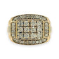NZGD | 10ct Y/W Gold  Imperial Two‑Tone Diamond Signet Ring Valuation $5,000