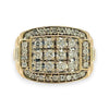 NZGD | 10ct Y/W Gold  Imperial Two‑Tone Diamond Signet Ring Valuation $5,000