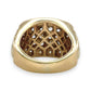 NZGD | 10ct Y/W Gold  Imperial Two‑Tone Diamond Signet Ring Valuation $5,000