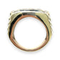 NZGD | 10ct Y/W Gold  Imperial Two‑Tone Diamond Signet Ring Valuation $5,000