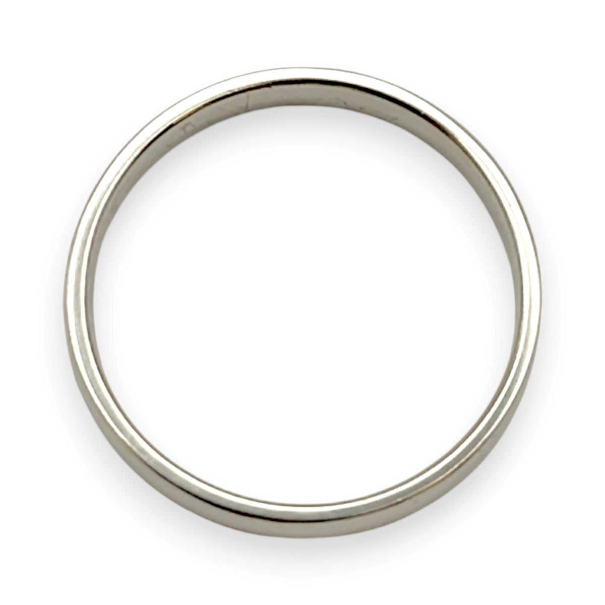 NZGD | 9ct White Gold una Court Band Ring Size M
