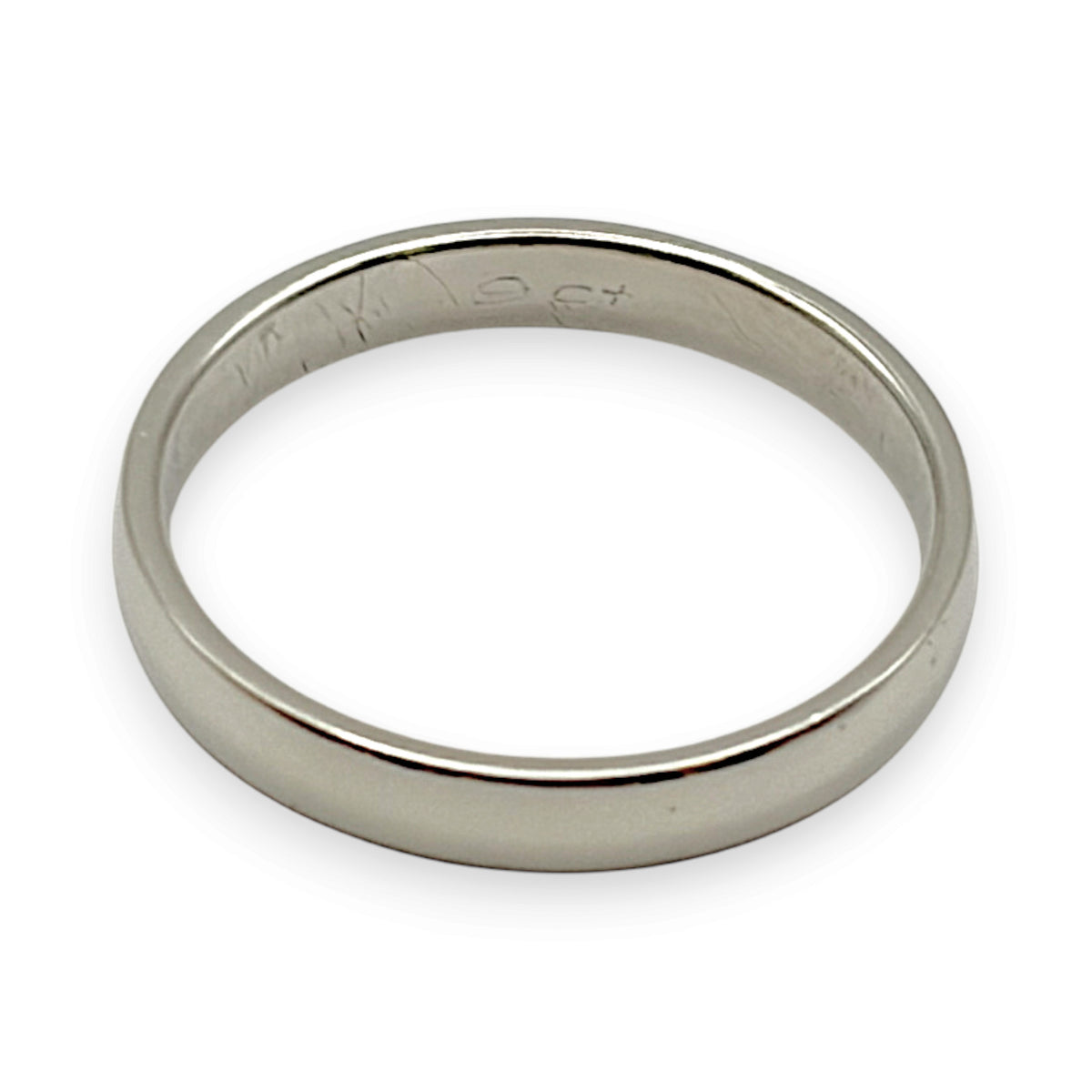 NZGD | 9ct White Gold una Court Band Ring Size M