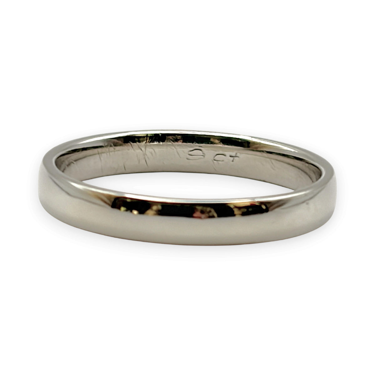 NZGD | 9ct White Gold una Court Band Ring Size M