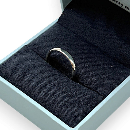 NZGD | 9ct White Gold una Court Band Ring Size M