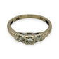 NZGD | 18ct White Gold Princess Trio Diamond Ring Valuation $3,350