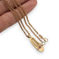 NZGD | 9ct Gold Vintage Ruby Slipper Pendant Necklace 48cm