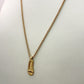 NZGD | 9ct Gold Vintage Ruby Slipper Pendant Necklace 48cm