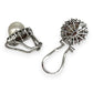 NZGD | 10ct White Gold Pearl Aurora Clip Earrings