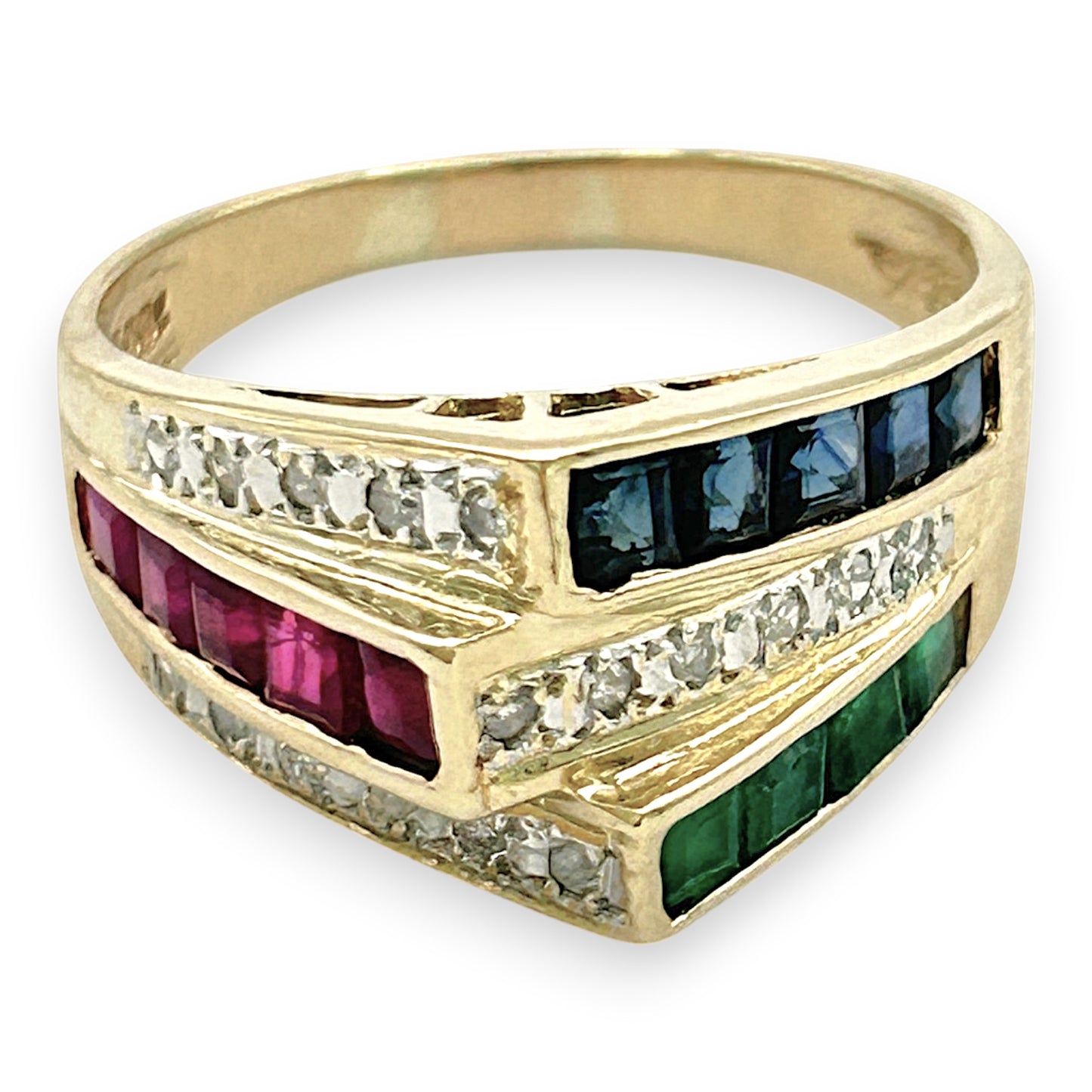 NZGD | 14ct Gold Spectrum Royale Heirloom Ring Valuation $3,000