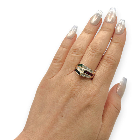 NZGD | 14ct Gold Spectrum Royale Heirloom Ring Valuation $3,000