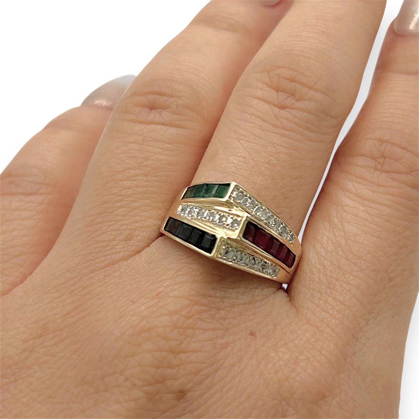 NZGD | 14ct Gold Spectrum Royale Heirloom Ring Valuation $3,000