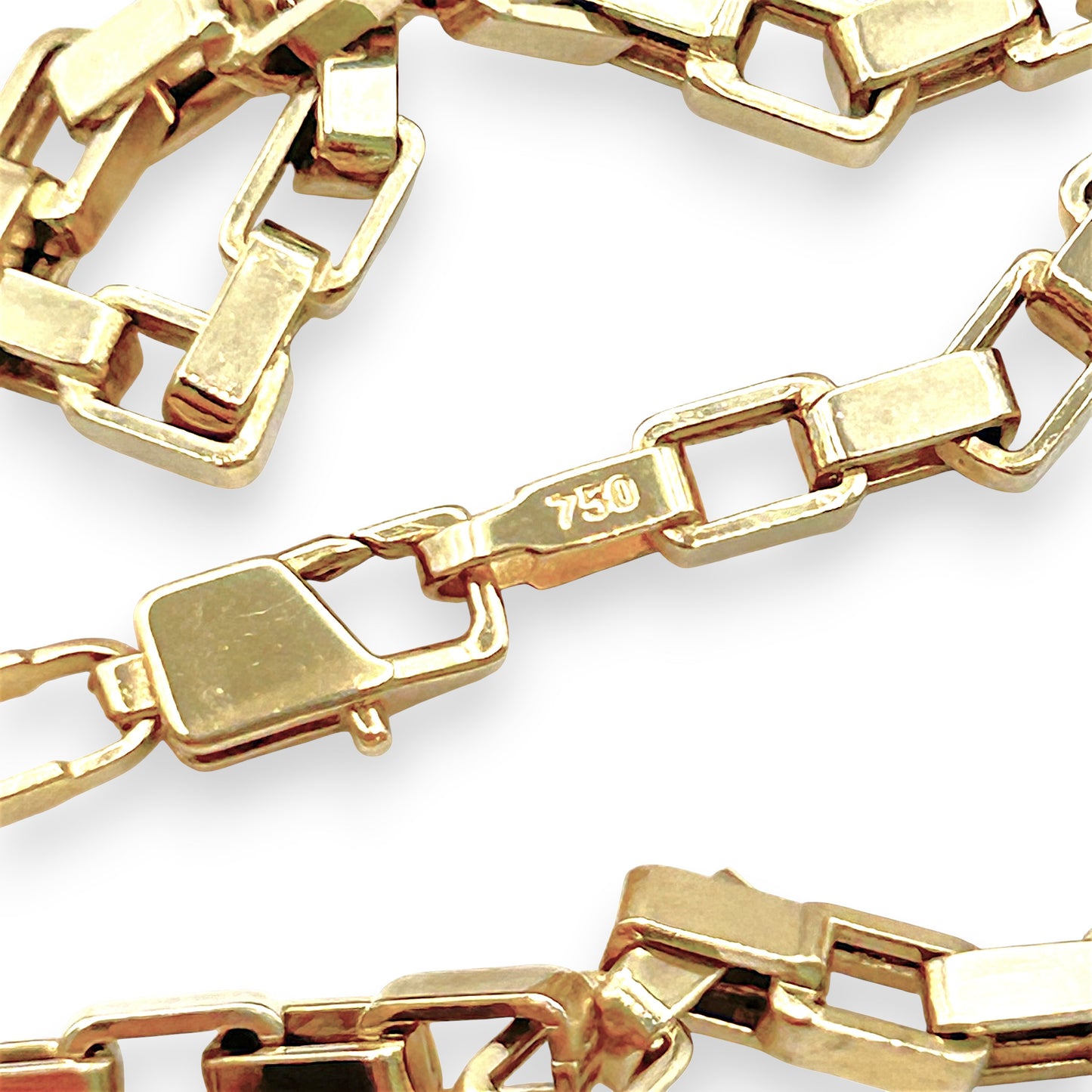 BRAND NEW | 18ct Gold Imperial Box‑Bold Chain 49cm
