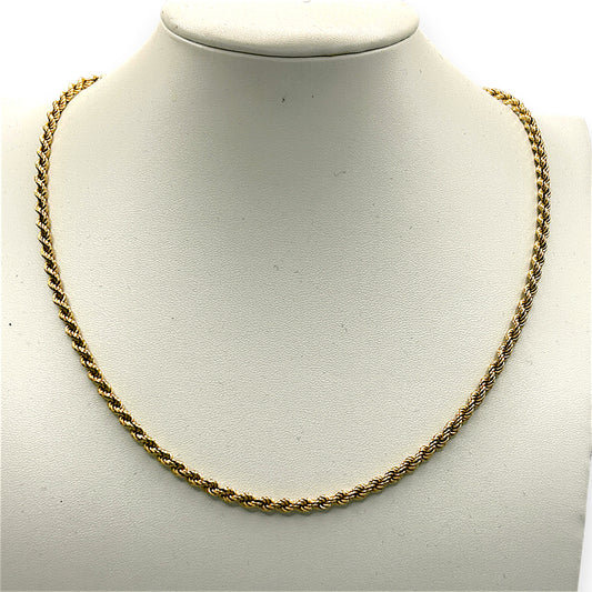 NZGD | 14ct Gold UNOAERRE Golden Rope Classic 50cm