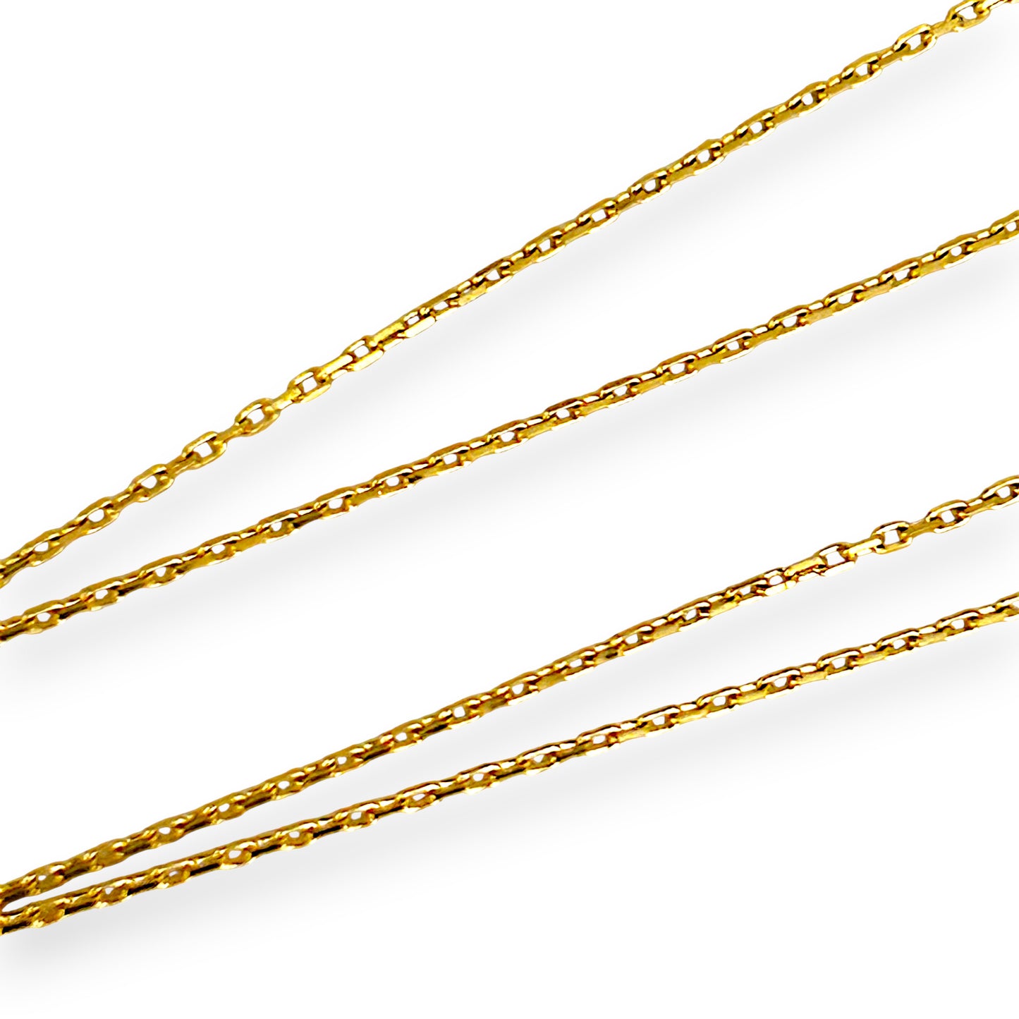 BRAND NEW | 18ct Gold Golden Clover Radiance Necklace 44cm