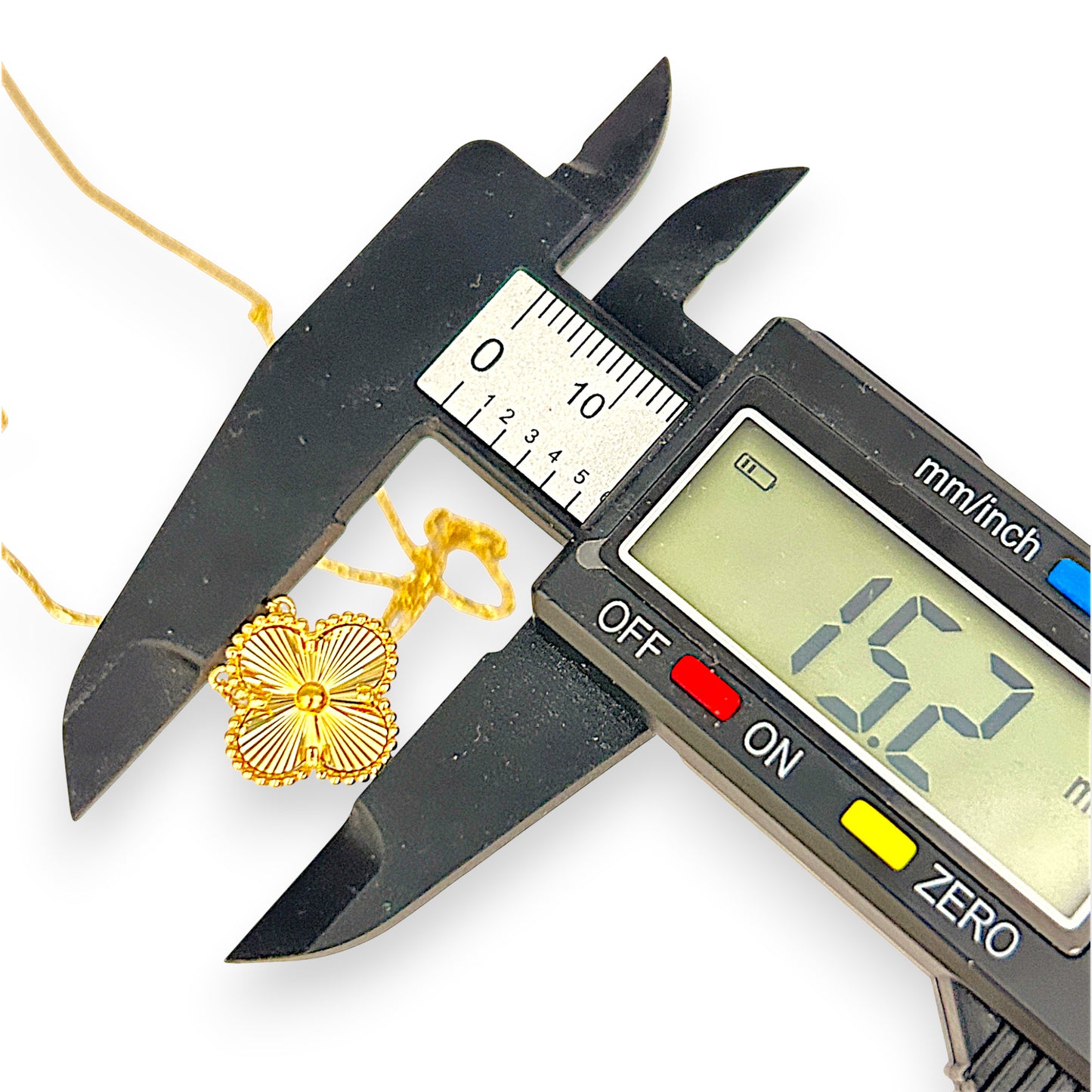 BRAND NEW | 18ct Gold Golden Clover Radiance Necklace 44cm