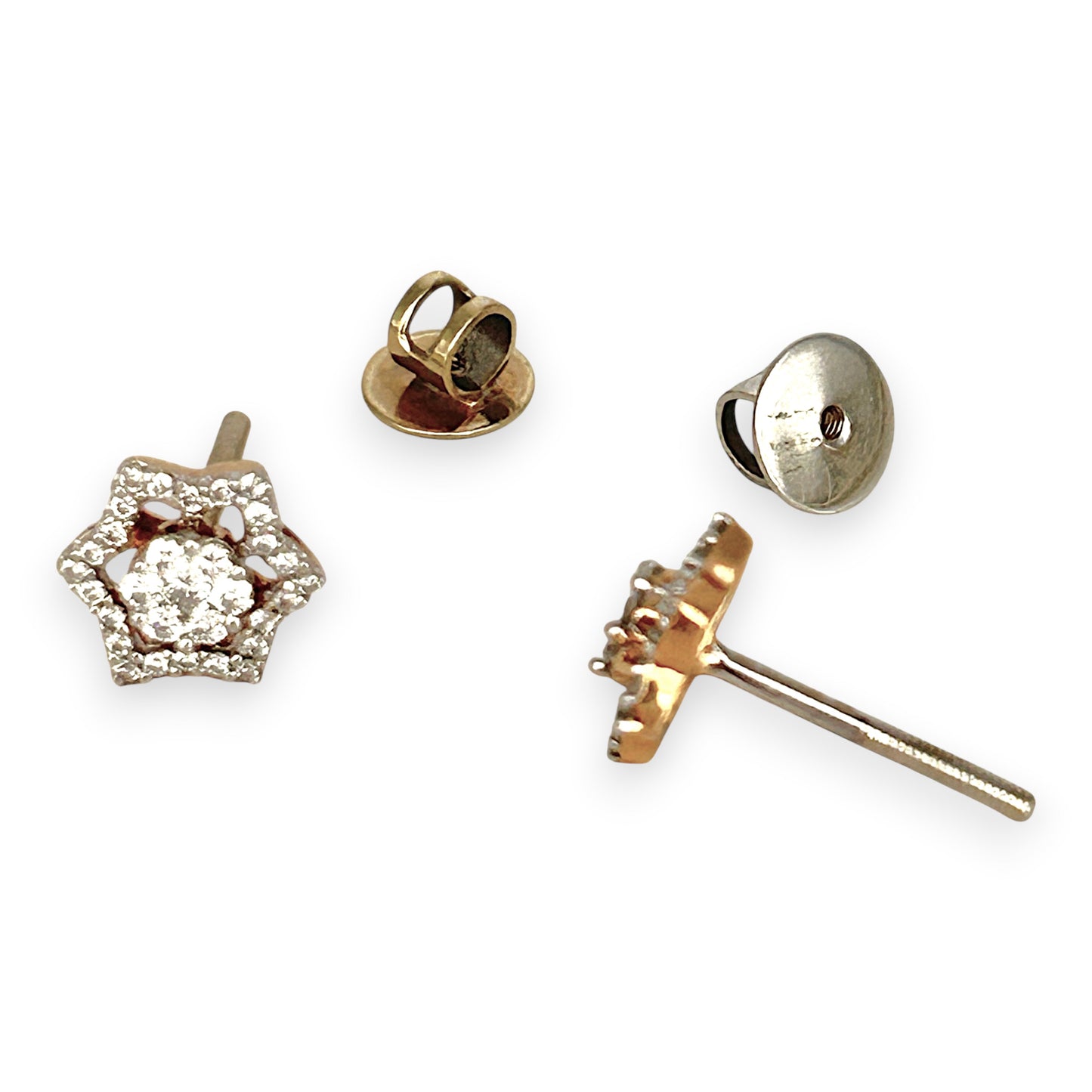 NZGD | 18ct Gold Twilight Blossom Luxe Stud Earrings