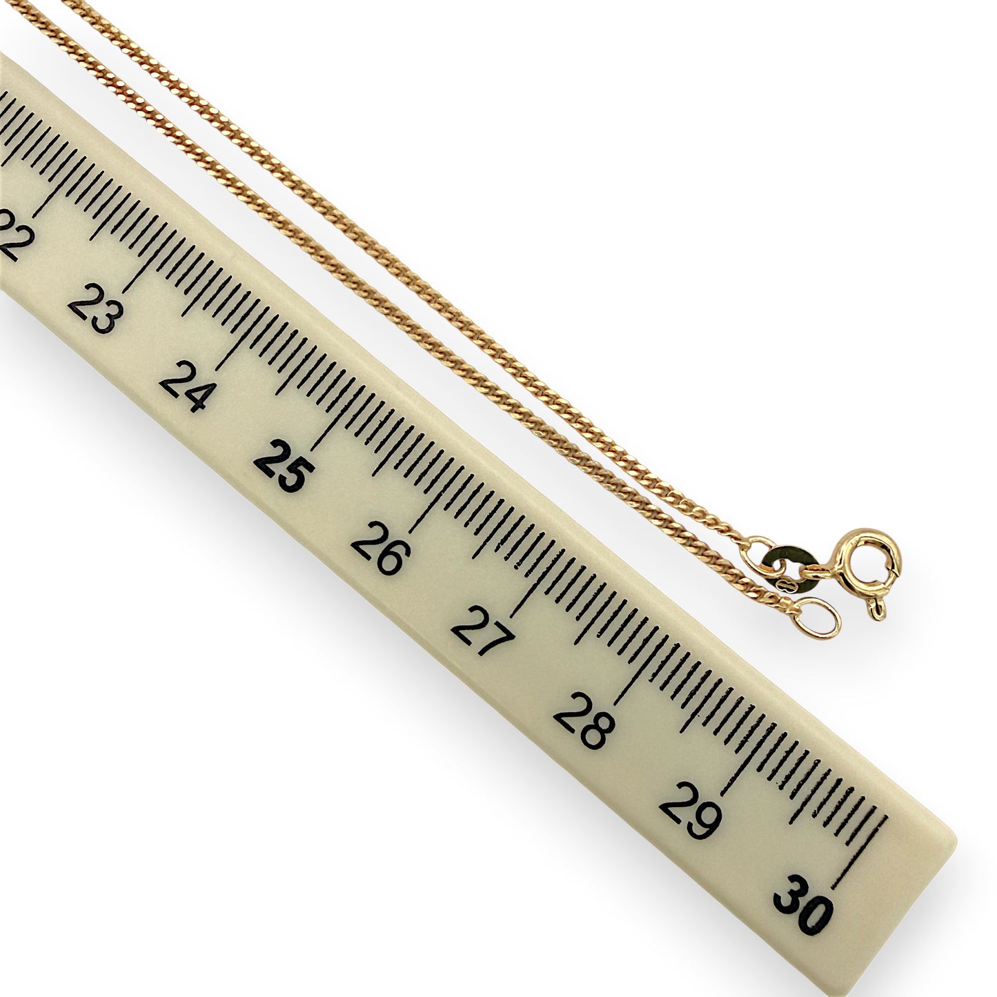 NZGD | 9ct Gold UNOAERRE Fine Curb Elegance Chain 58cm