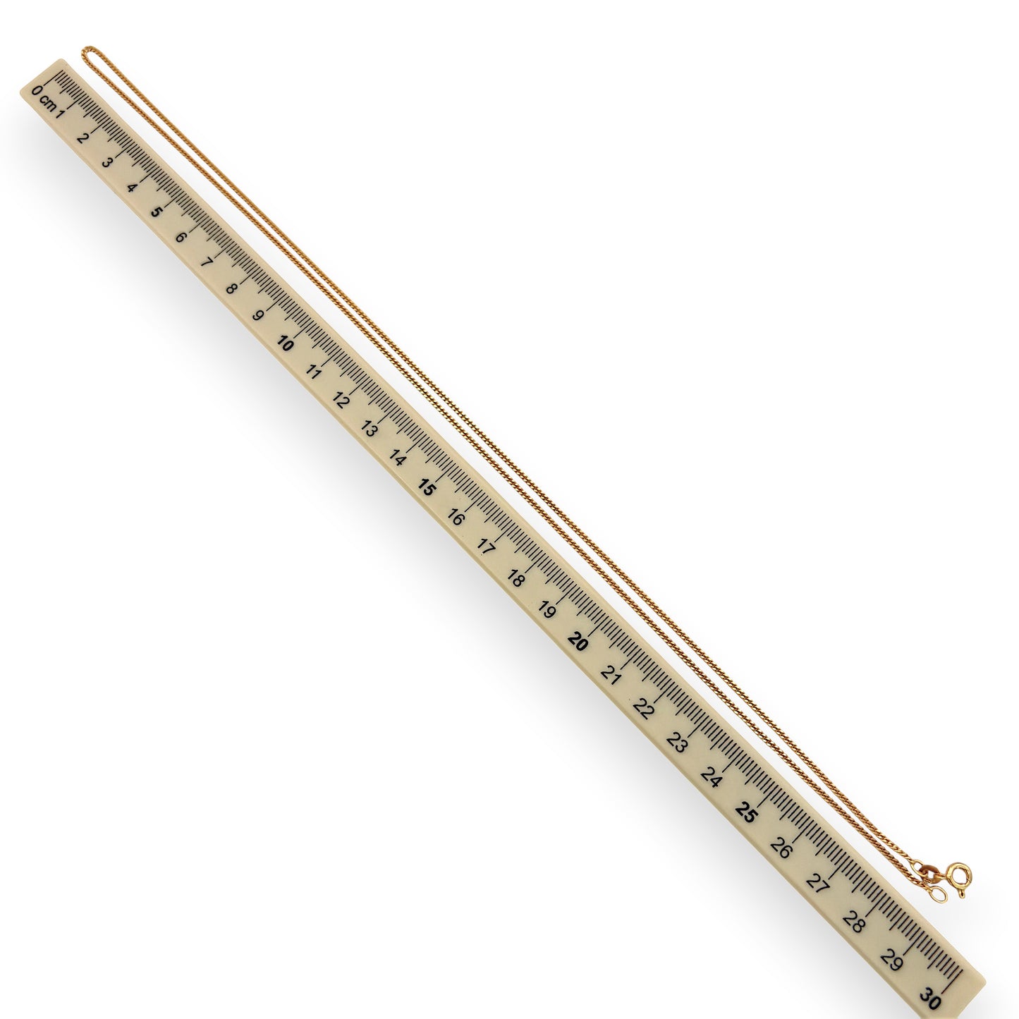 NZGD | 9ct Gold UNOAERRE Fine Curb Elegance Chain 58cm