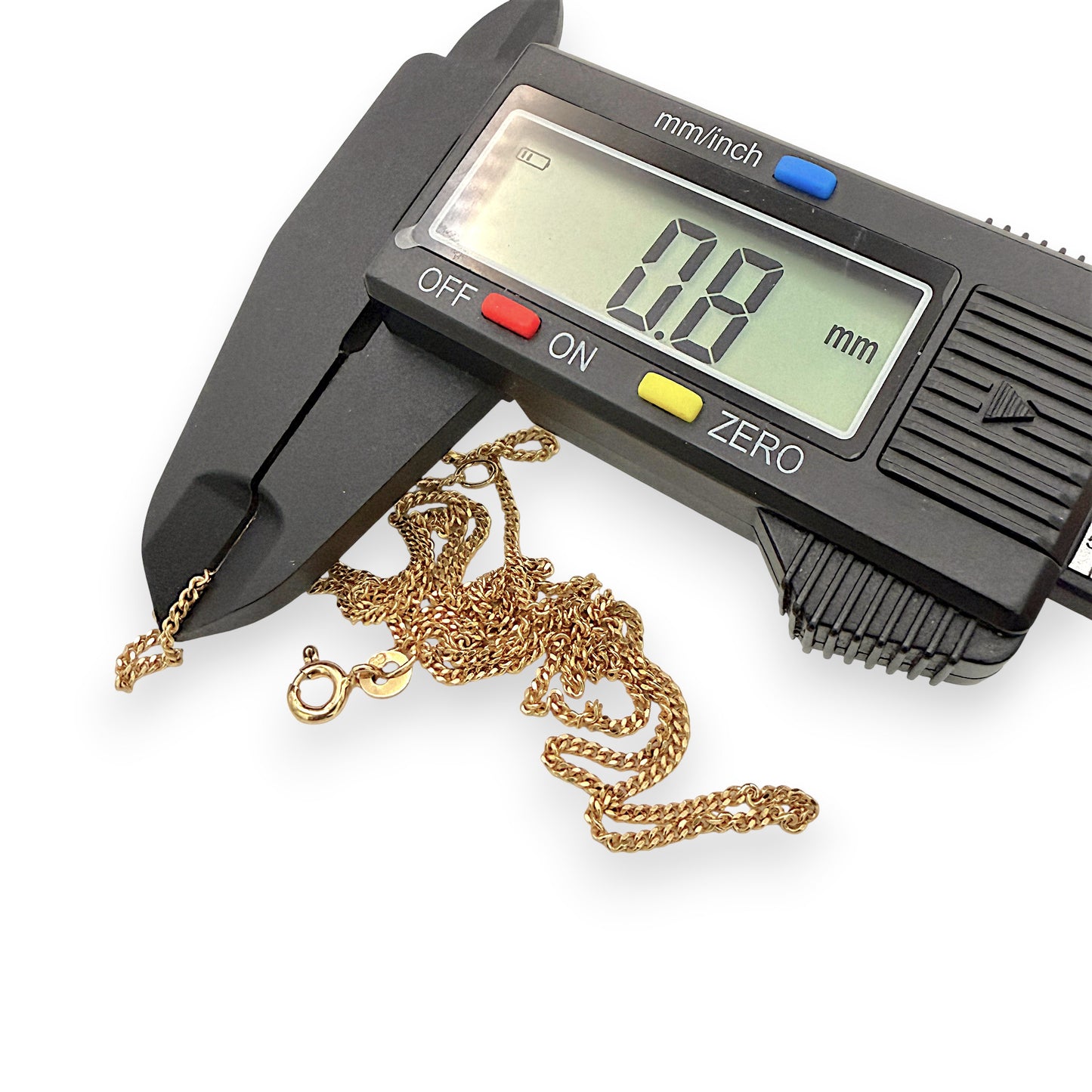 NZGD | 9ct Gold UNOAERRE Fine Curb Elegance Chain 58cm