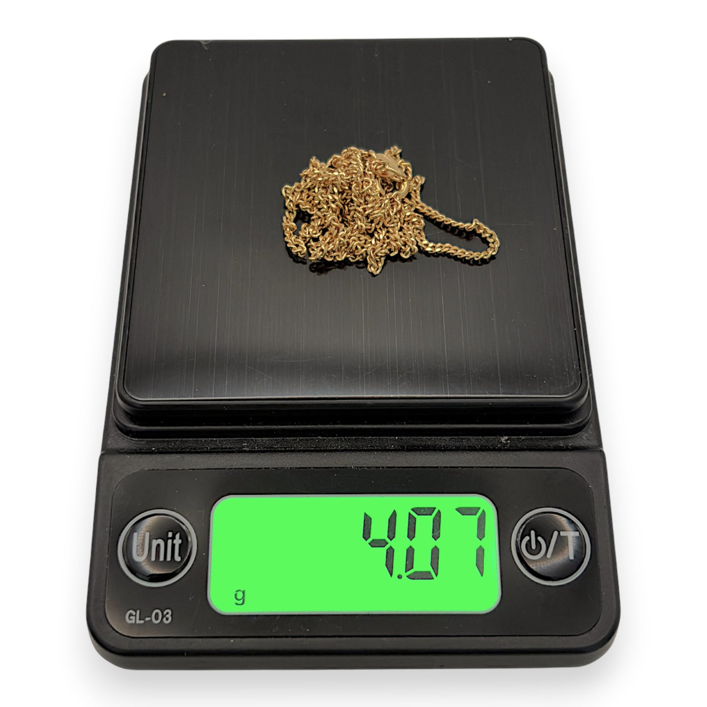 NZGD | 9ct Gold UNOAERRE Fine Curb Elegance Chain 58cm