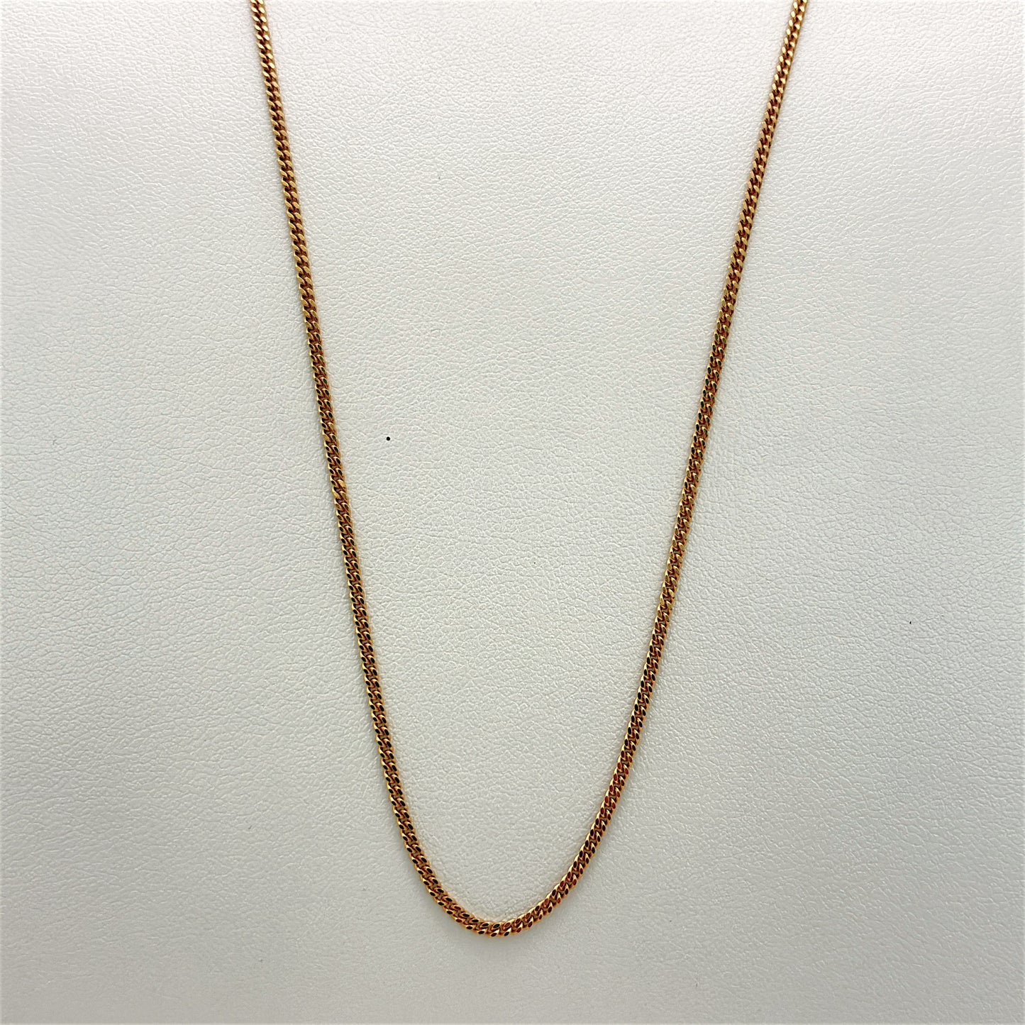 NZGD | 9ct Gold UNOAERRE Fine Curb Elegance Chain 58cm