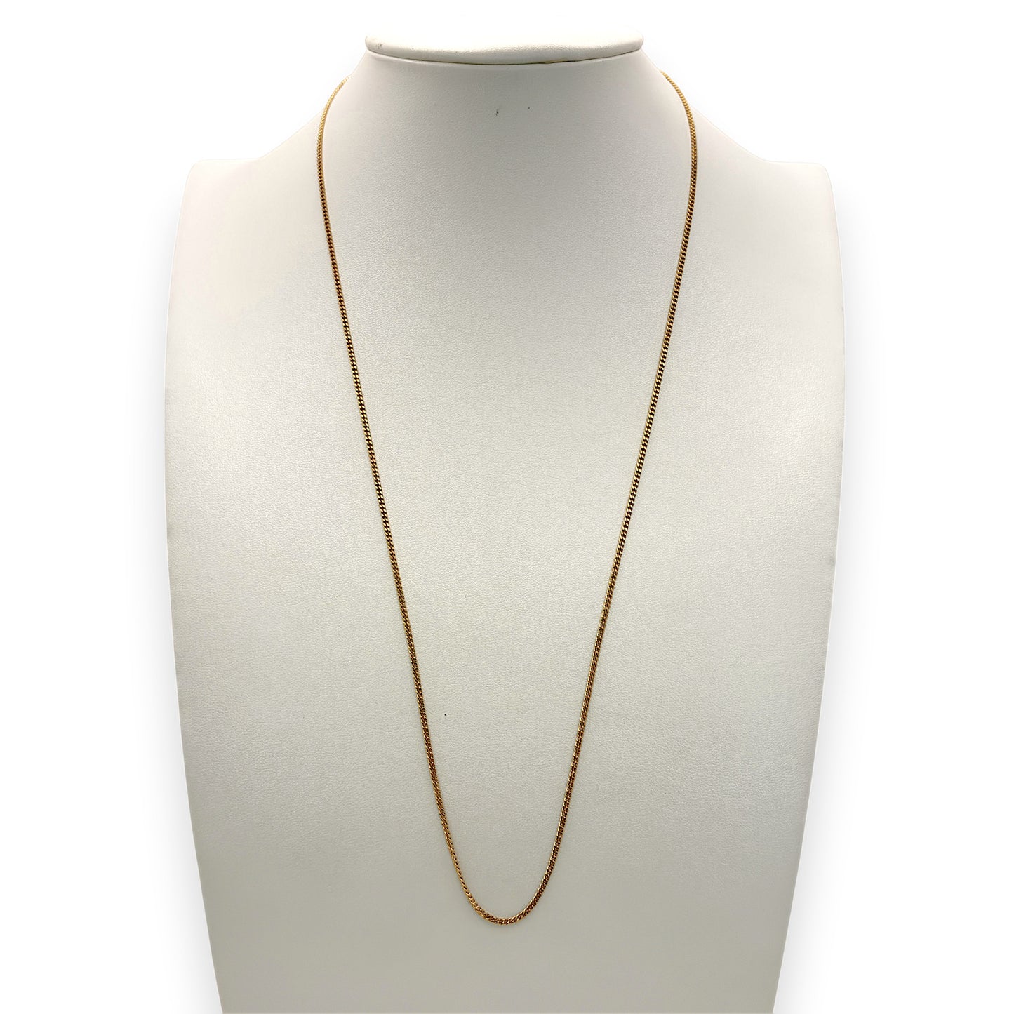 NZGD | 9ct Gold UNOAERRE Fine Curb Elegance Chain 58cm