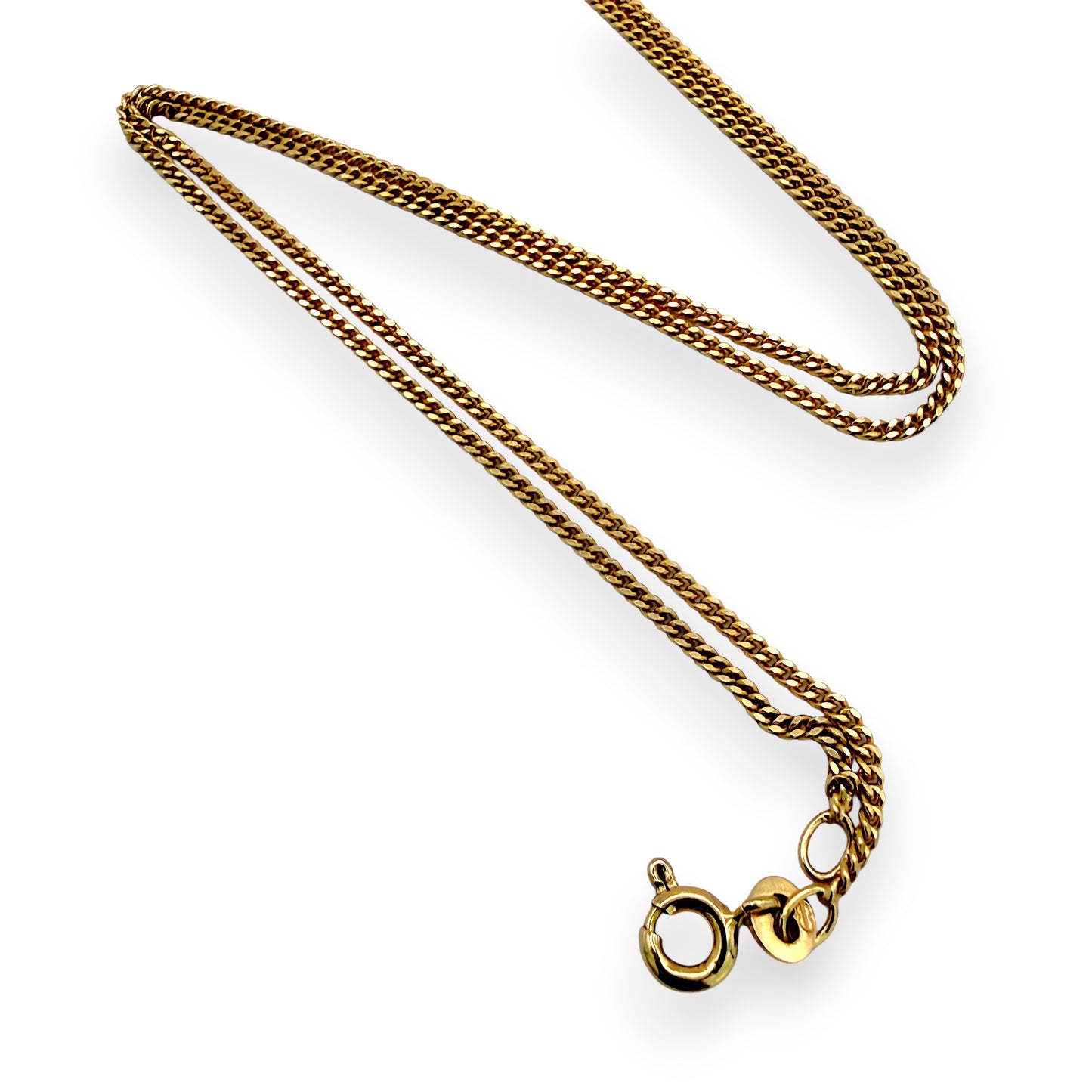 NZGD | 9ct Gold UNOAERRE Fine Curb Elegance Chain 58cm