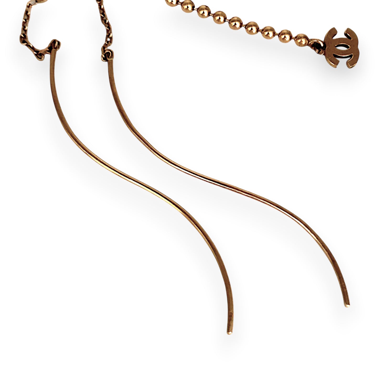 NZGD | 18ct Gold Golden Joy Dance CC Drop Earrings
