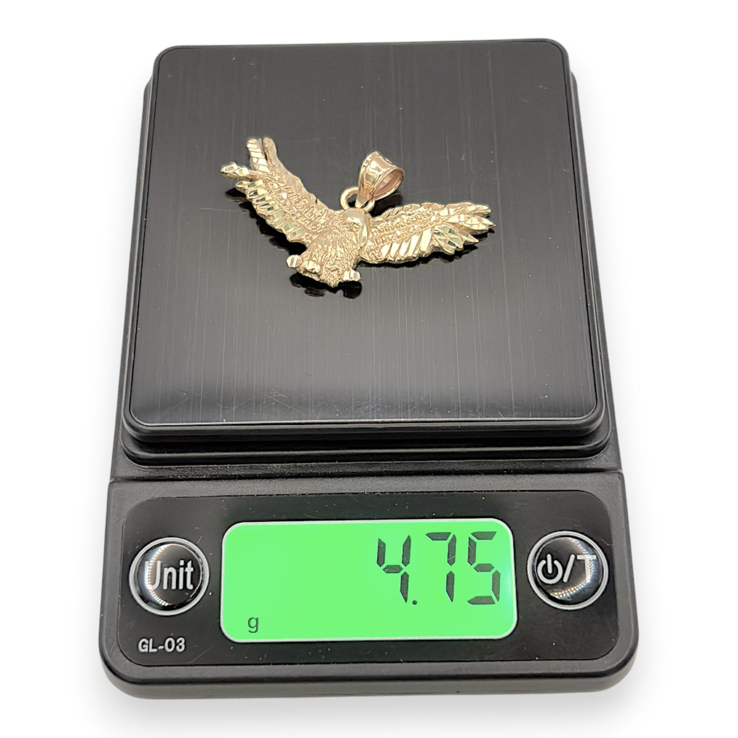NZGD | 9ct Gold  Freedom Crest Eagle Pendant 37.7mm