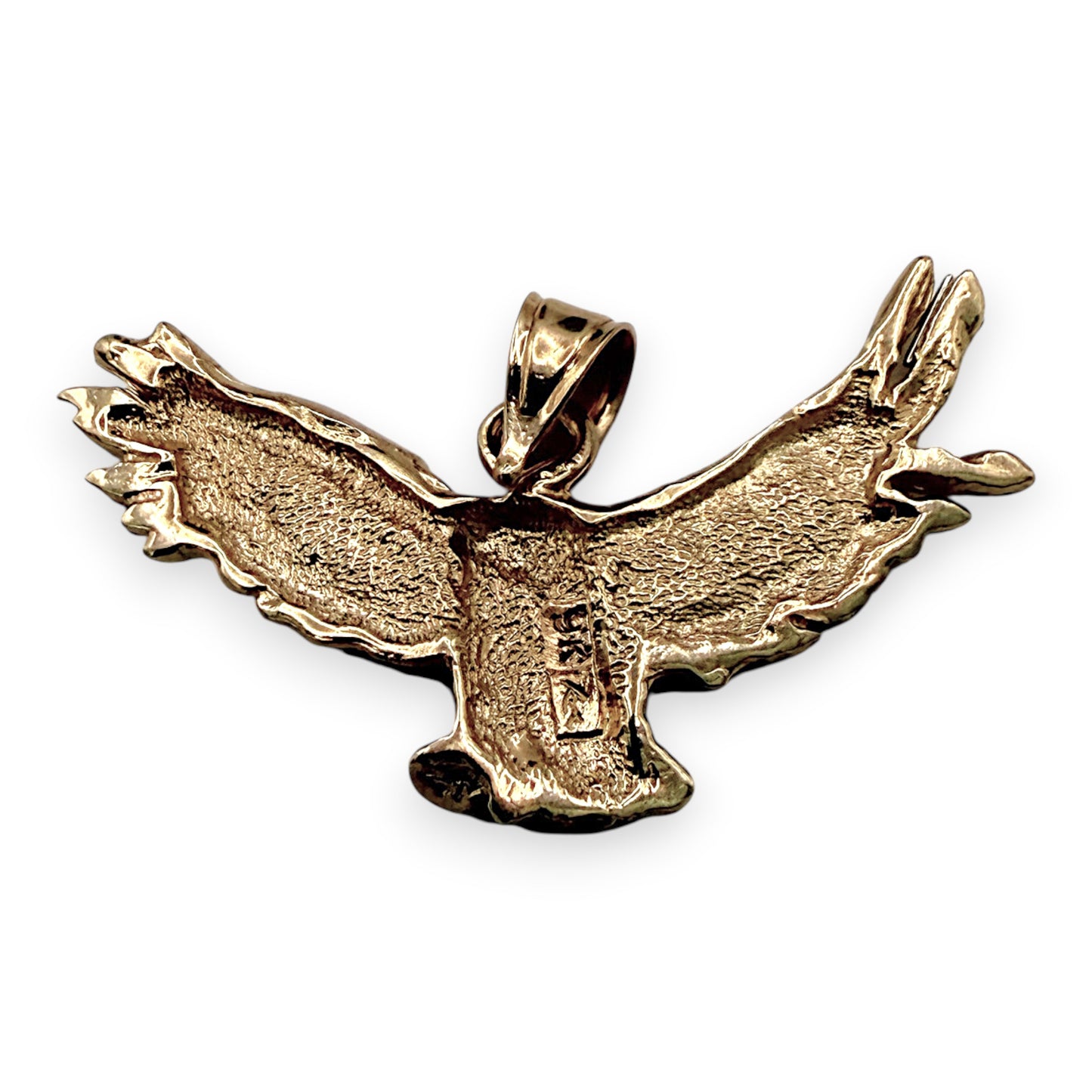 NZGD | 9ct Gold  Freedom Crest Eagle Pendant 37.7mm