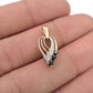 NZGD | 9ct Gold Sapphire Serenade Pendant 20.2mm