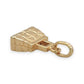 NZGD | 9ct Gold Chic Quilted Bag Pendant/Charm 15.5mm