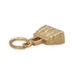 NZGD | 9ct Gold Chic Quilted Bag Pendant/Charm 15.5mm
