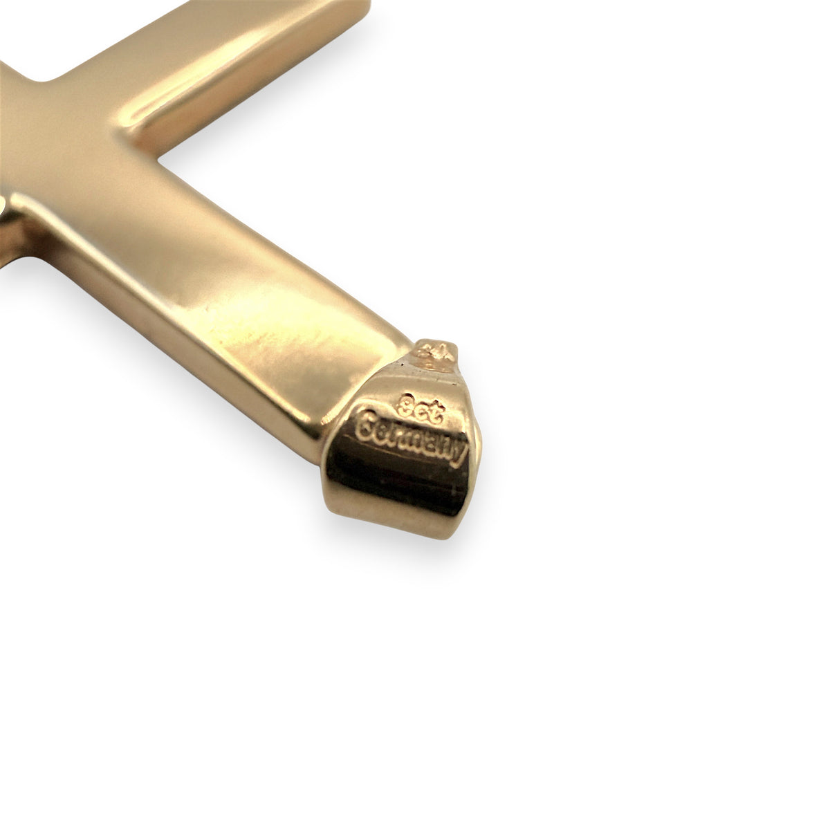 NZGD | 9ct Gold Eternal Cross Pendant 42mm