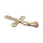 NZGD | 9ct Y/W Gold Radiant Dual‑Gold Cross Pendant 26.9mm