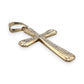 NZGD | 9ct Y/W Gold Radiant Dual‑Gold Cross Pendant 26.9mm