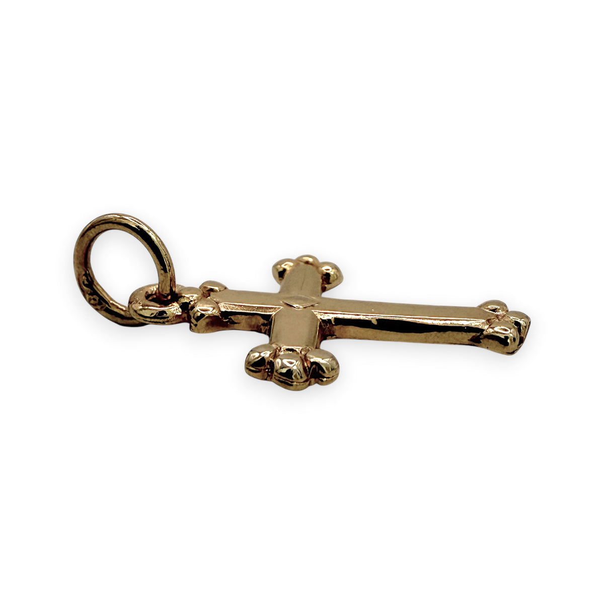 NZGD | 9ct Gold Classic Ornate Cross Pendant 17.9mm
