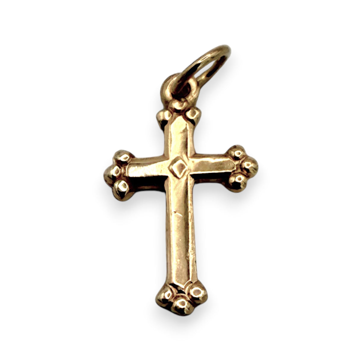 NZGD | 9ct Gold Classic Ornate Cross Pendant 17.9mm