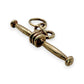 NZGD | 9ct Gold Vintage Curve T‑Bar Pendant 31.9mm