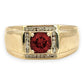 NZGD | 9ct Gold PROUDS Crimson Halo Royale Ring Valuation $2,000